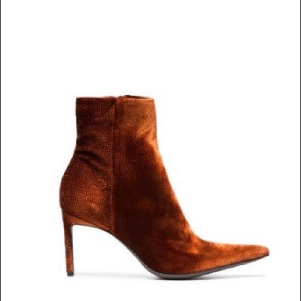 Haider Ackermann velvet ankle boots